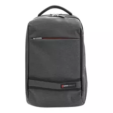 Mochila Backpack Swissmobility P/laptop 17 Xl-117 Gris Diseño De La Tela Nailon