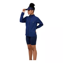 Casaco Windbreaker Uv Line Fem Marinho Proteção Solar +