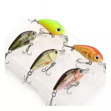 Pack 5 Señuelos De Pesca Minnow Para Río Y Lago