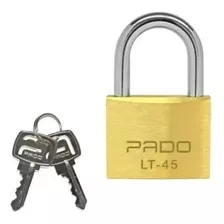 Cadeado De Latão Pado Lt - 45mm 2 Chaves Não Enferruja