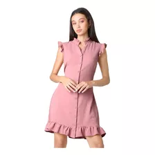 Vestido Formal Mujer Rosa Stfashion 53005022