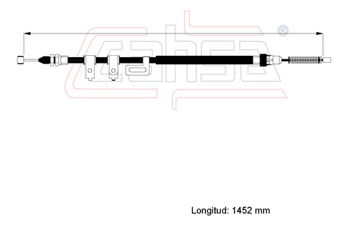 Cable Freno Trasero Der Para Suzuki Carry Furgon 1.3 2003 Foto 2