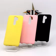 Estuche Silicon Case Rígida Para Xiaomi Note 8 Pro +vidrio 