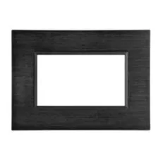 Plaqueta Pte 2 X 4 Aluminio Negro Onix Duomo Flat - 716678