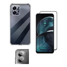 Kit Capa Capinha + Pelicula 3d + P Camera Para Moto G54 5g