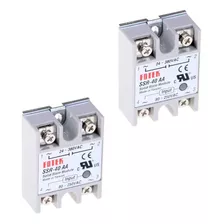 2 Relays Relevador Estado Solido Ssr-40 Aa 40a 80-250vca Tecneu