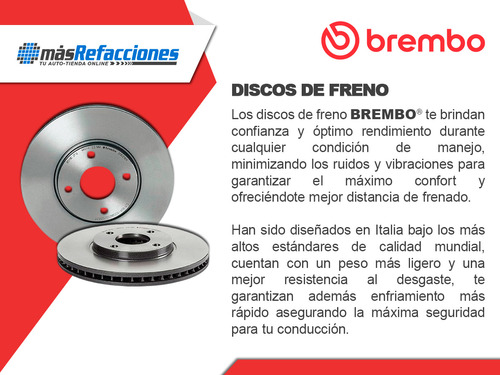 Disco Delantero Peugeot 301 Active 2016-2017-2018 Brembo Foto 5