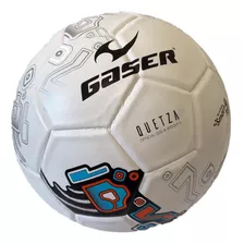 Balón Futbol Gaser Laminado Quetza Profesional No. 5 Color Naranja Con Azul