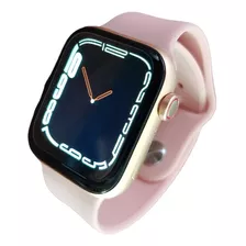 Reloj Inteligente Smartwatch T55 Promax Serie 7 Auriculares Color De La Caja Rosa Color De La Malla Azul