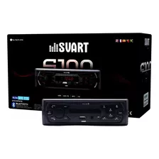 Rádio Automotivo S100 Svart Tech One Mp3 Player Bluetooth