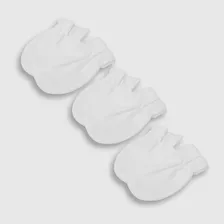 Miton De Bebes De Algodón 3 Pack Blanco/white (talla Única)