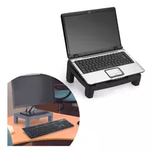 Suporte P/ Monitor E Notebook Cinza/ Preto Waleu Maxcril