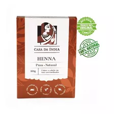 Henna 100% Natural Indiana Casa Da Índia 100g Ruivo Cobre