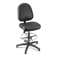 Silla De Alta Calidad Para Trabajo - Vinil, Negro - Uline