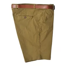 Bermuda Short Caballero Casual Gabardina Liso