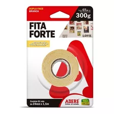 Fita Forte Dupla Face Branca 24mmx1,5m Decoração Artesanato