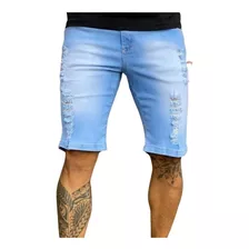 Bermuda Masculina Jeans Lycra