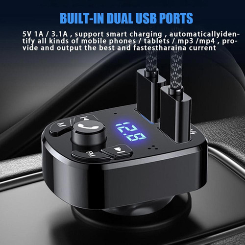 Adaptador De Msica Bluetooth Para Coche/auto Kit Reproducci Foto 10