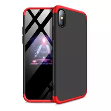 iPhone XS Max - Funda Case Carcasa Azul + Vidrio Templado