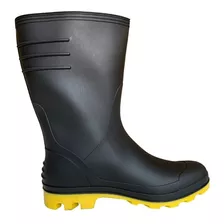 Bota De Pvc Forrada Borracha Impermeável Motoboy Chuva Moto