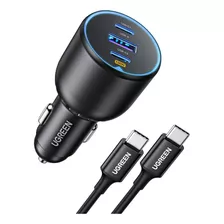 Ugreen Cargador De Coche Usb C De 130 W, Pd 100 W + Pd 30 W.