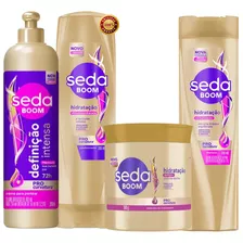 Combo Seda Definição Boom Cabelo Cacheado Pro Cuvatura