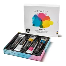 Tinta Guache Palette Artools Com 5 Cores 22ml