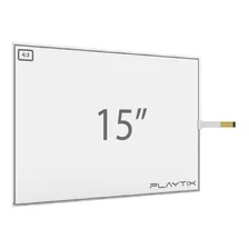 Kit Painel Touch Screen 15 Resistivo 4 Vias Usb - Playtix