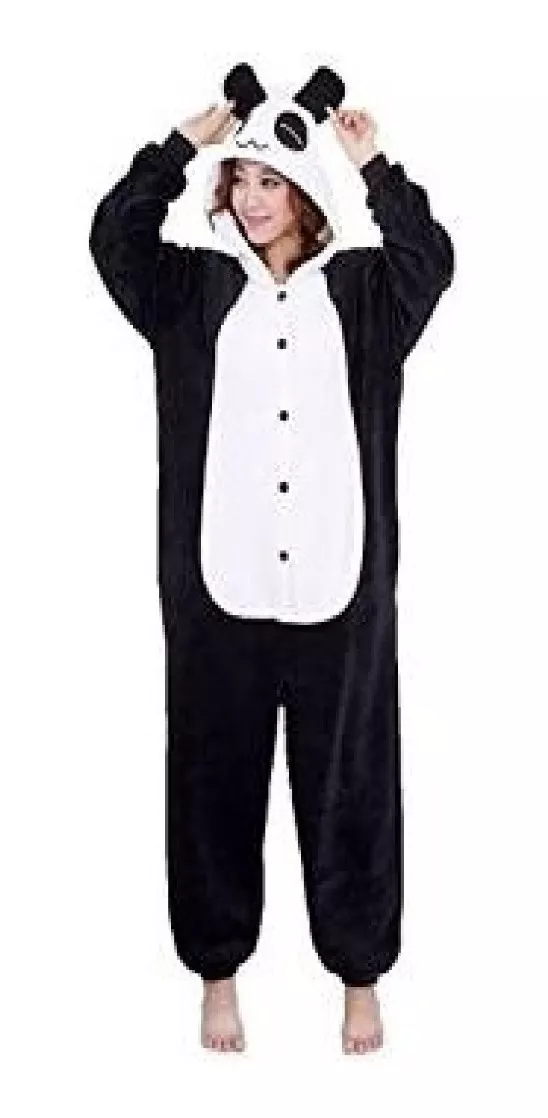 Pijama Kigurumi 12807 Panda Adultos Talle S - M - L - Xl
