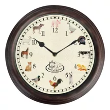 Esschert Design Tf013 Reloj De Sonidos De Animales De Gra