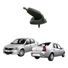 Base Antena Do Teto Renault Logan Sandero Clio Até 2013 Preto