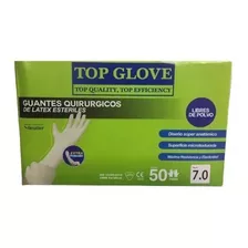 Guantes Quirúrgicos De Latex Estériles Top Glove 50 Pares 