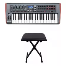 Kit Teclado Controlador Impulse 49 Novation Com Banqueta