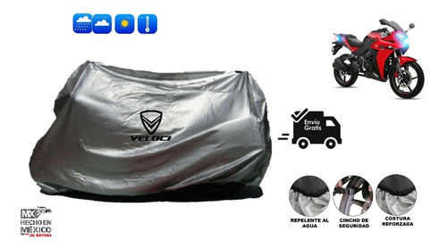 Funda 100% Impermeable Para Moto Veloci Scorpio Racing Team Foto 3