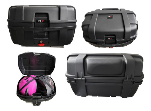 Caja Para Moto Baul 2 Cascos Maletero Top Case C Respaldo 