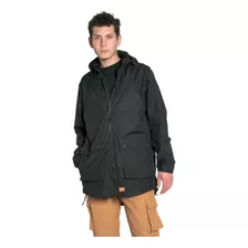 Parka Andes Impermeable Negro Aire Libre