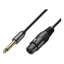 J&d Cable De Microfono Mono Xlr A 1/4 De Pulgada, Carcasa De