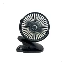 Ventilador Portátil Mini A Pilha Usb Recarregável Cor Da Estrutura Preto Cor Das Pás Prata Material Das Pás Silicone Quantidade De Pás 4 3.7