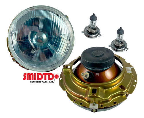 Faros Con Focos Hella Y Base Vw Sedan 1.6l 74-92 Vocho Foto 8