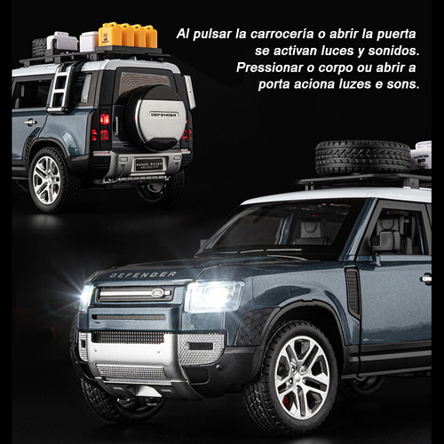 Coleccin De Adornos Metlicos Para Coche Land Rover Defende Foto 3