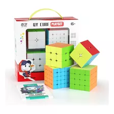 Arte Da Resolução Speed Cube Kit De 4 Cubos Mágicos Qy Toy