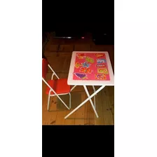 Juego De Mesa Y Silla De Niña