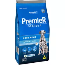 Alimento Premier Super Premium Formula Para Cão Adulto De Raça Média Sabor Frango Em Sacola De 20kg