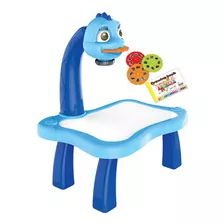 Mesa De Desenho Infantil Mesa Projetor Pintar Divertida Azul
