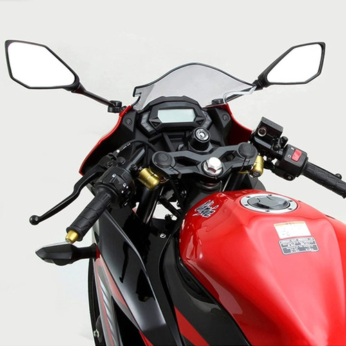 2 Espejo Retrovisor De Motocicleta For Kawasaki Ninja 400 Foto 6