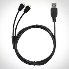 Omnihil 10 Foot De Largo Dual Micro Usb Divisor Cable Power