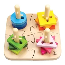 Apilable Figuras Geométricas Puzzle Motricidad Fina Niño