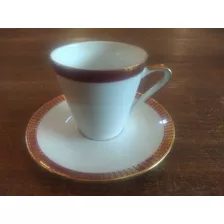 Antigua Taza Y Plato De Café De Porcelana Bavaria