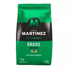 Cafe Martinez Molido Tostado Brasil 500g Sin Azúcar Agregada