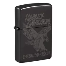 Mechero De Bolsillo Zippo Harley-davidson Laser Fancy Fill N